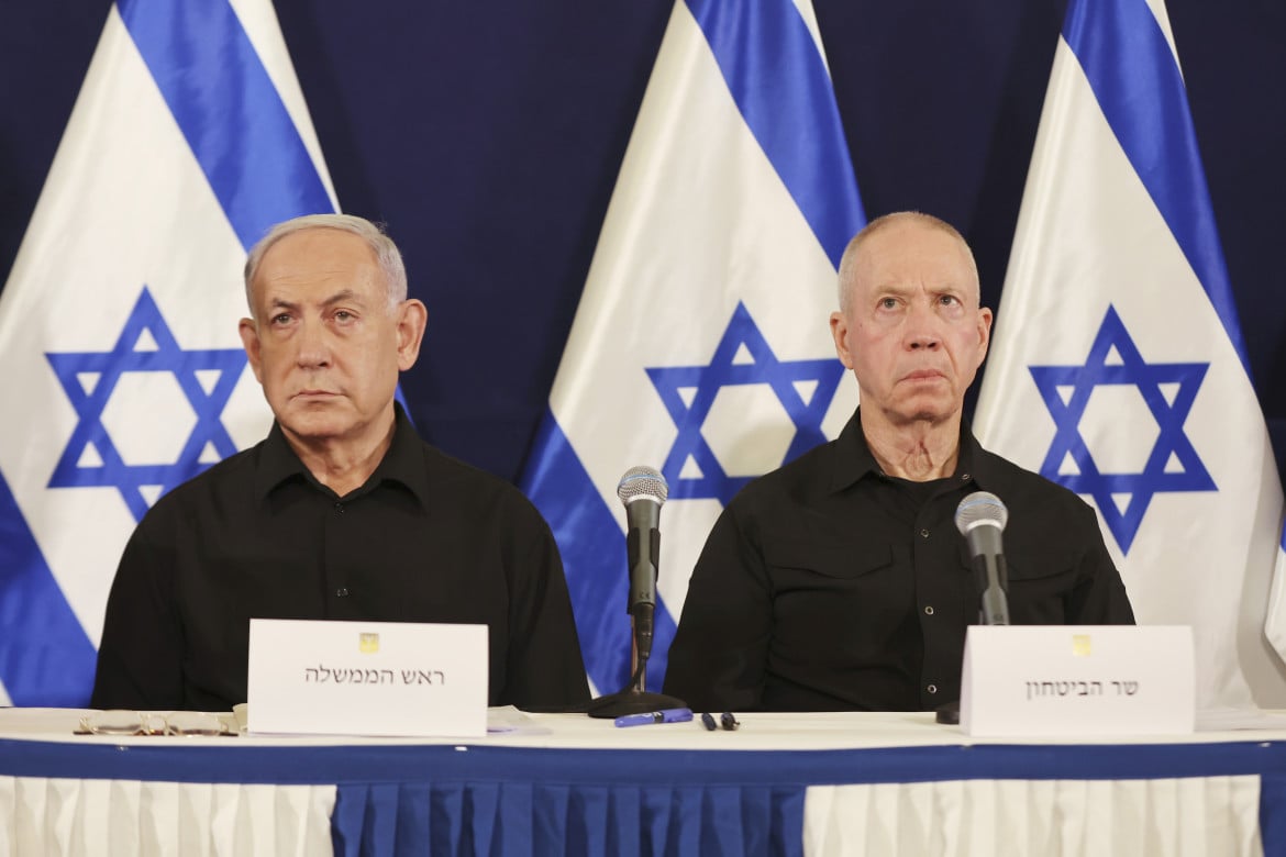 Il premier Netanyahu e il ministro della difesa Gallant Ap/Abir Sultan