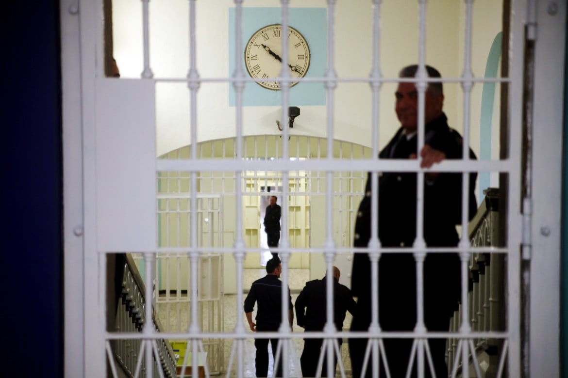 All’interno del carcere di Rebibbia foto LaPresse