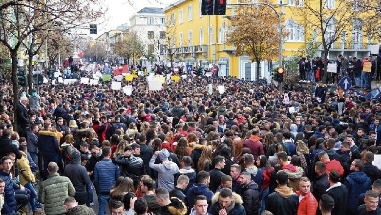 Tirana, un altro dicembre per gli studenti