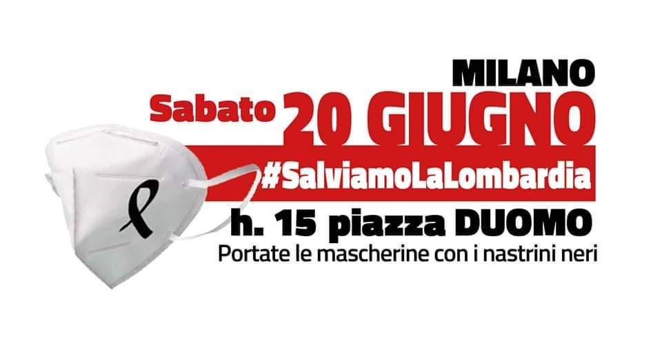 Sabato 20 a piazza Duomo, salviamo la Lombardia