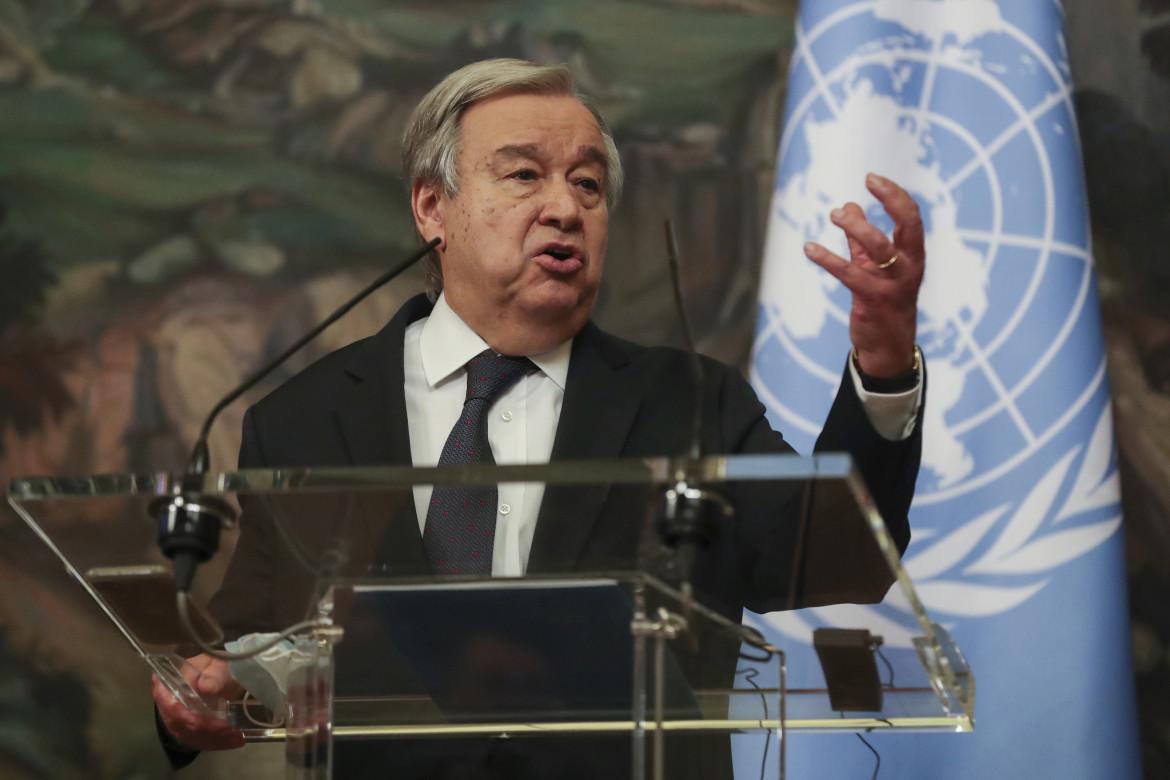 Il segretario generale delle Nazioni Unite, Antonio Guterres, foto Ap