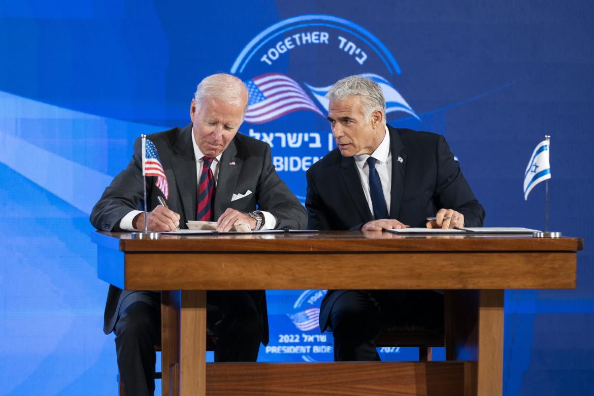 Lapid e Biden firmano la Dichiarazione di Gerusalemme. Teheran minaccia ritorsioni