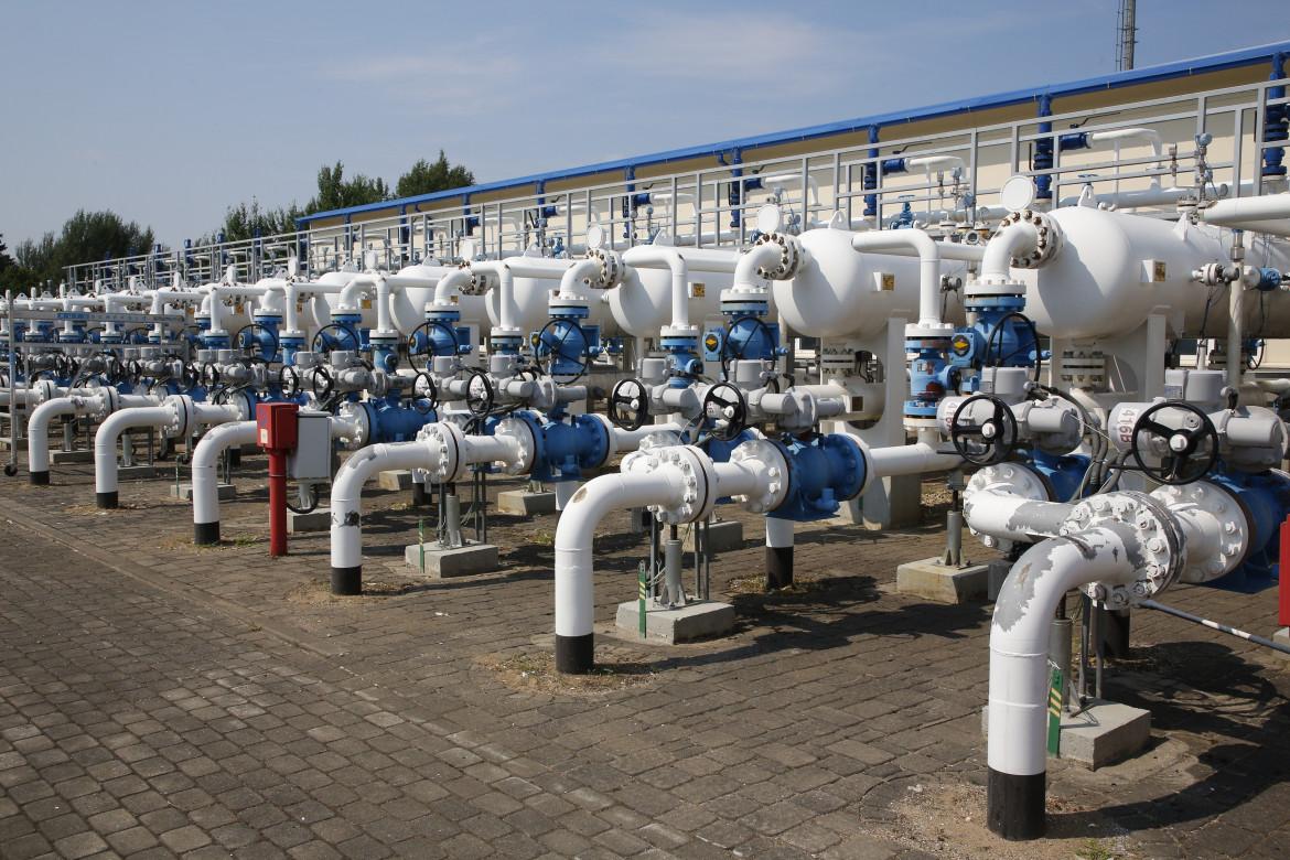 Impianto di stoccaggio gas in Lettonia foto Ap