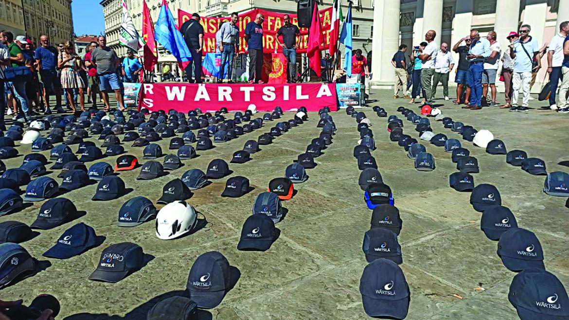Wärtsilä: sciopero tra sconcerto e rabbia a Trieste