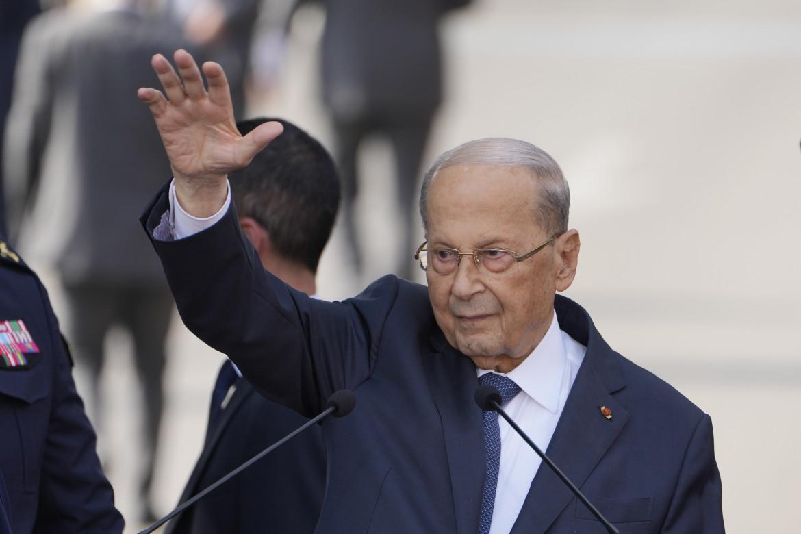 Michel Aoun, presidente uscente libanese foto Ap/Bilal Hussein