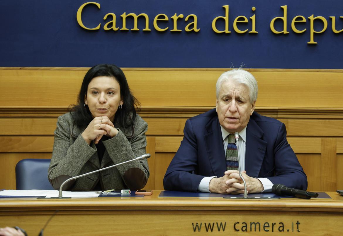 Valentina Calderone e Luigi Manconi a Montecitorio foto Ansa