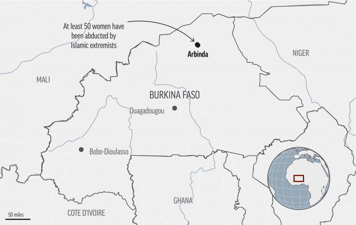 Le donne rapite in Burkina sarebbero 80. Caccia ai jihadisti