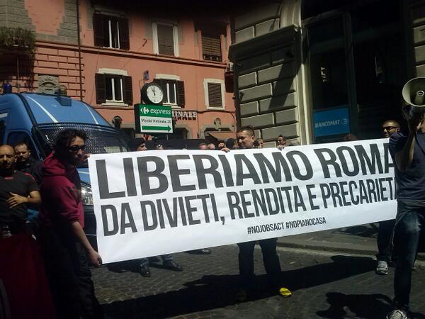 I movimenti tornano in piazza il 12 maggio contro il piano casa e il Jobs Act