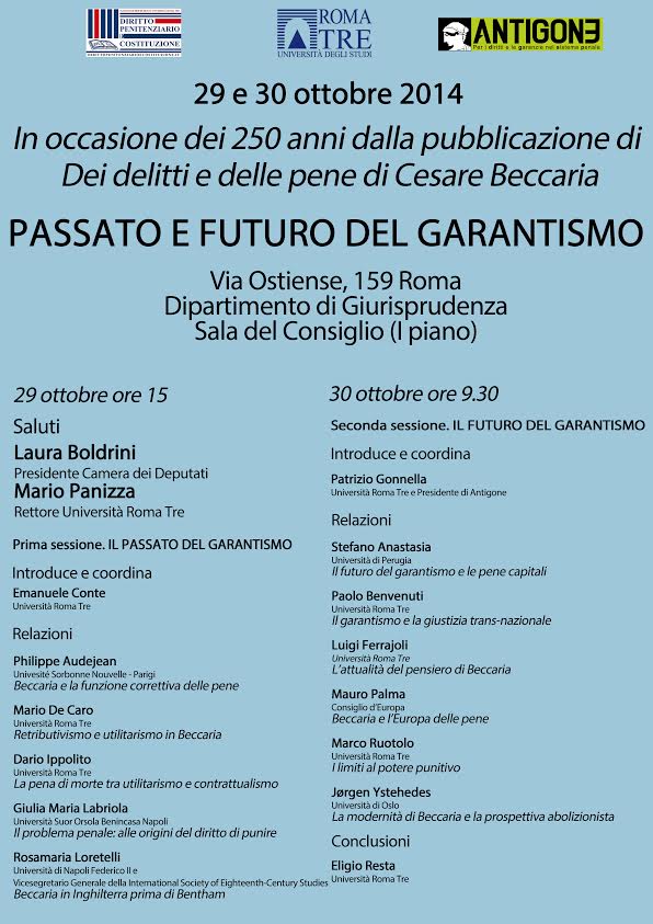 L’insegnamento di Beccaria, passato e futuro del garantismo