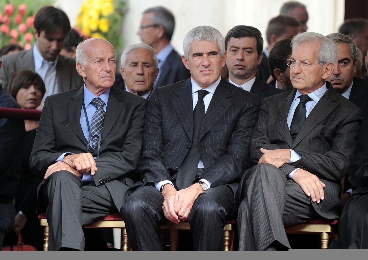 funerali ingrao montecitorio bertinotti casini violante foto vincenzo livieri lapresse