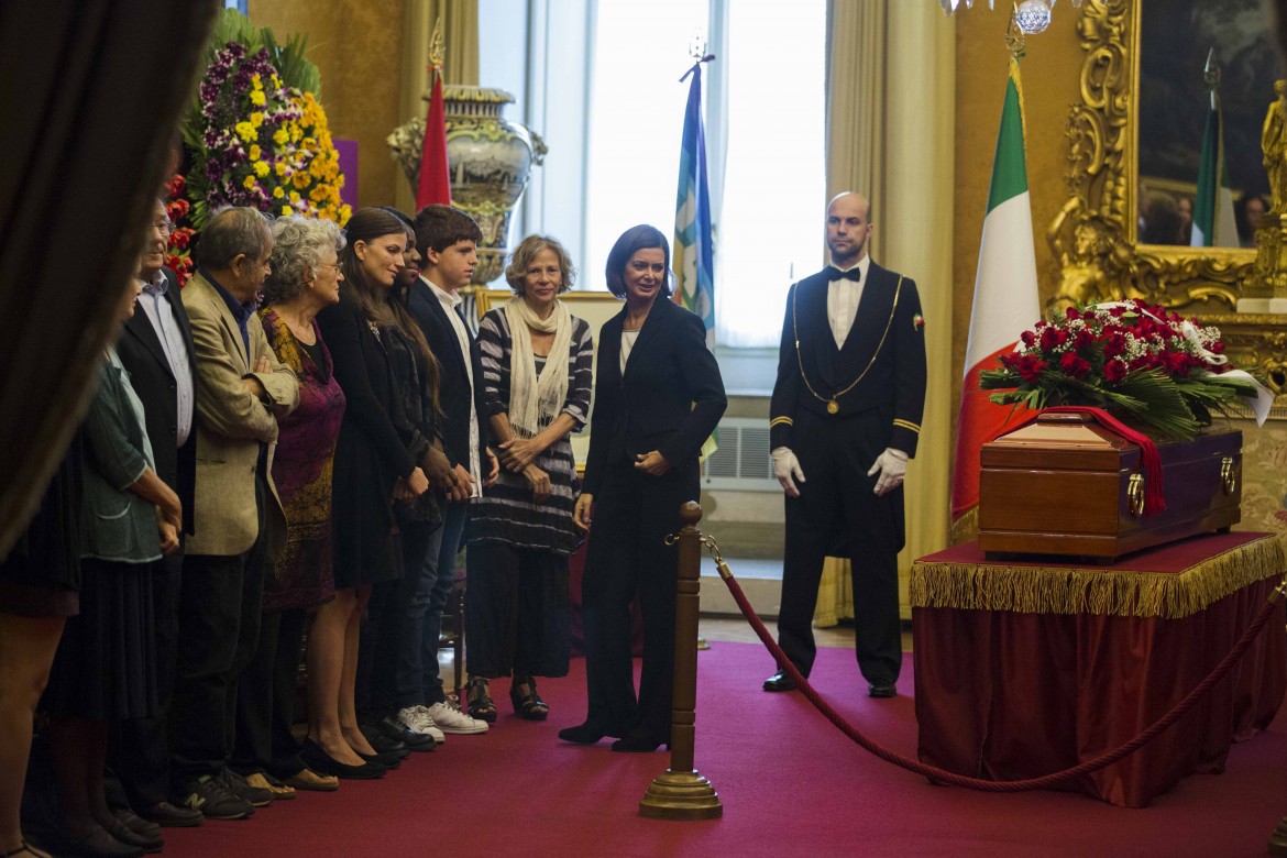 funerali ingrao montecitorio boldrini camera ardente foto vincenzo livieri lapresse