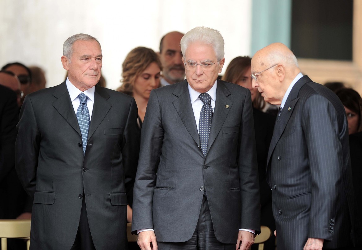 funerali ingrao montecitorio grasso mattarella napolitano foto vincenzo livieri lapresse