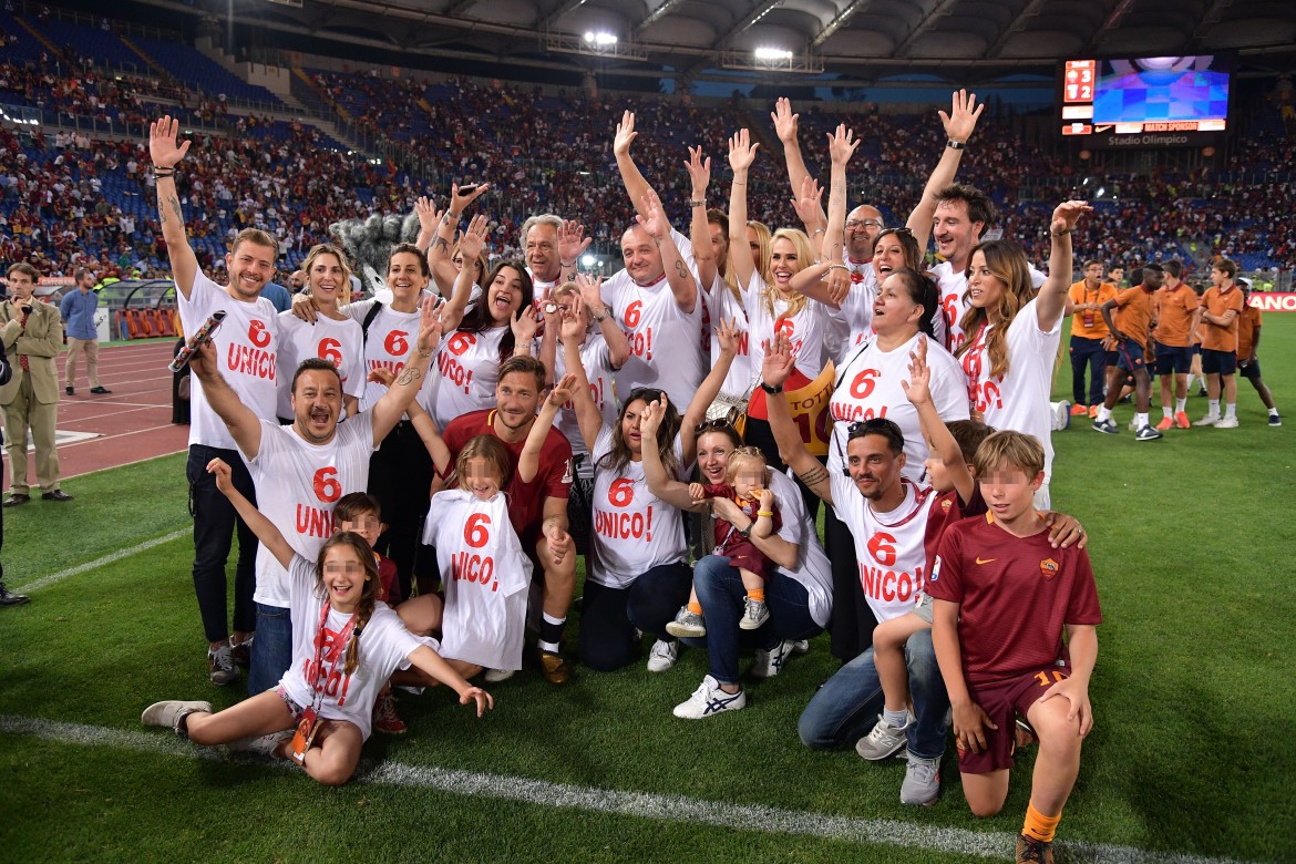 totti con la sua famiglia