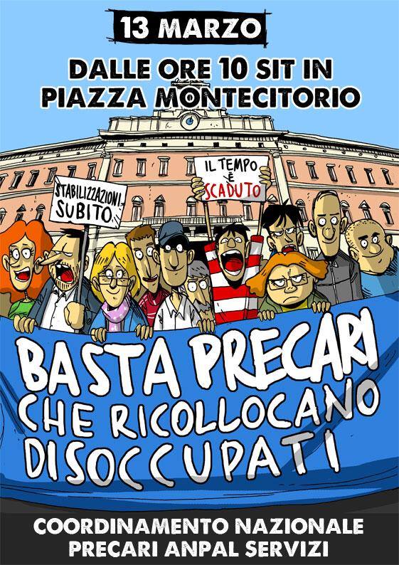 Otto marzo, i precari Anpal scioperano con Non una di meno