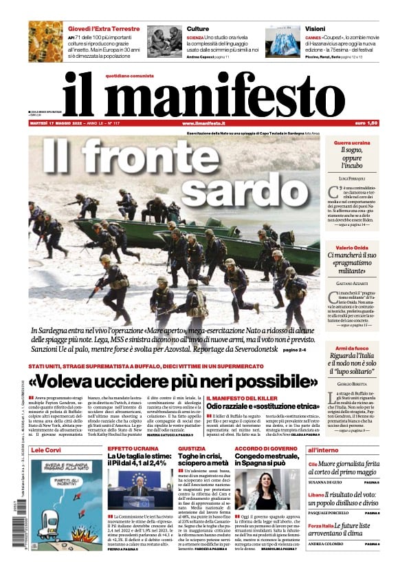 il manifesto del 17 maggio 2022