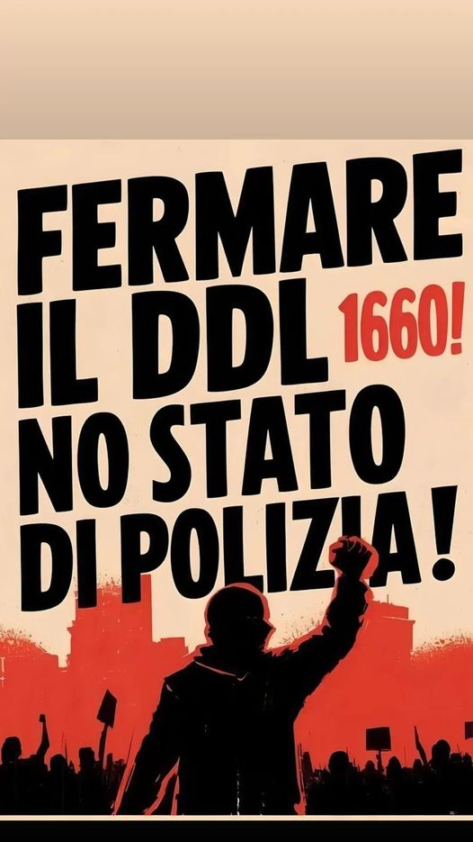 Manifesto contro il Ddl Sicurezza