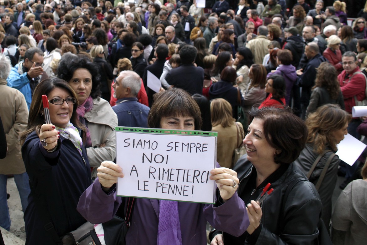 Protesta nella scuola, sciopero e sit-in al ministero