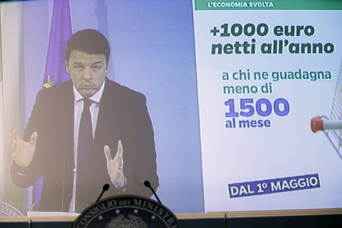 «Venghino, signori venghino». Lo slide-show di Renzi