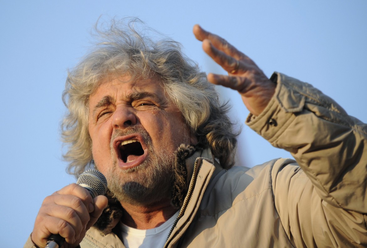 Show di Grillo alla marcia No Tap