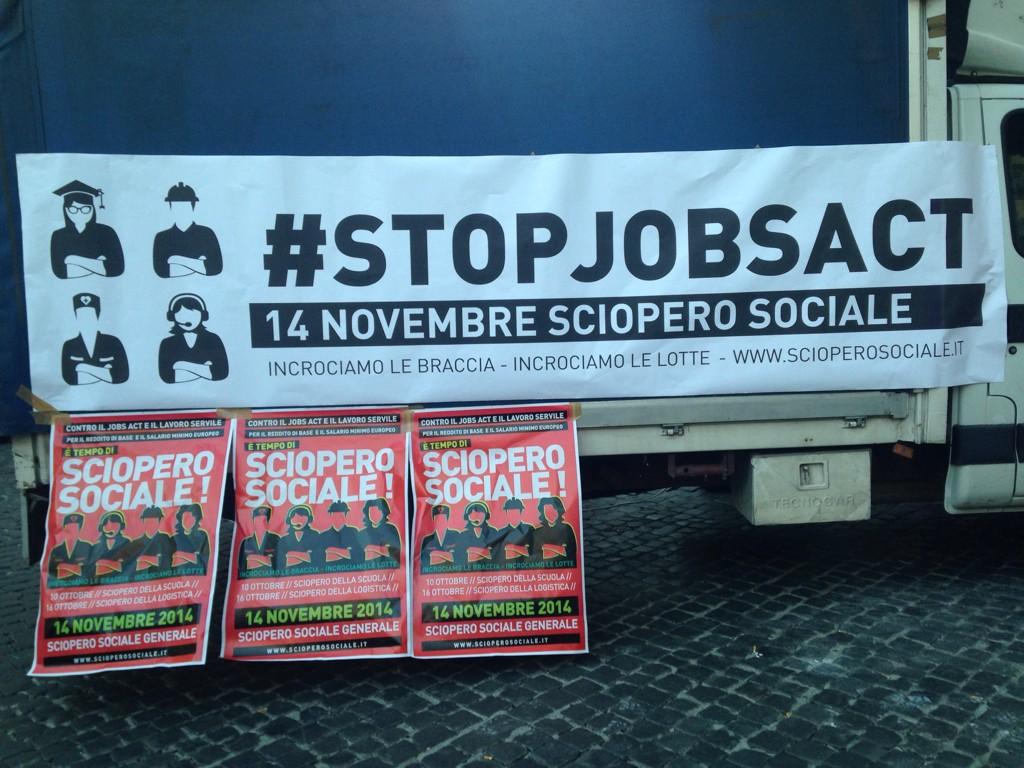 14 novembre: sciopero sociale, ieri presidio a Montecitorio