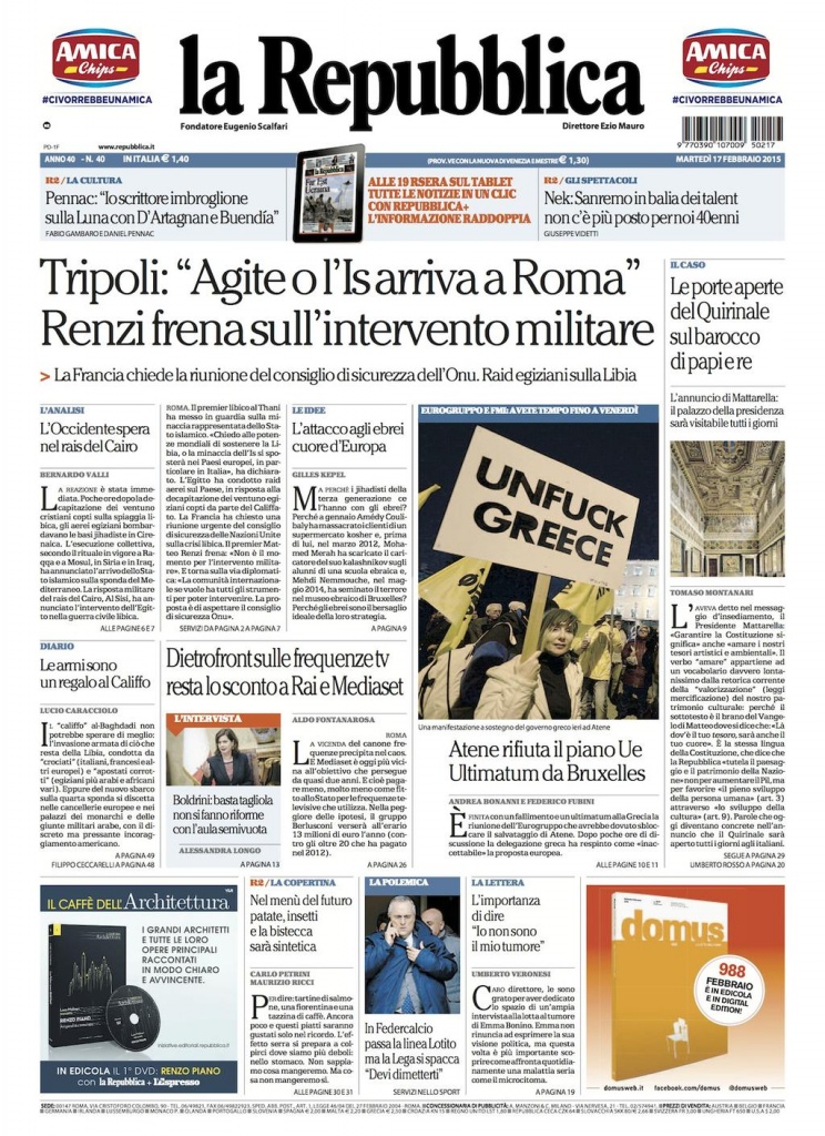 «Repubblica» pronta a combattere