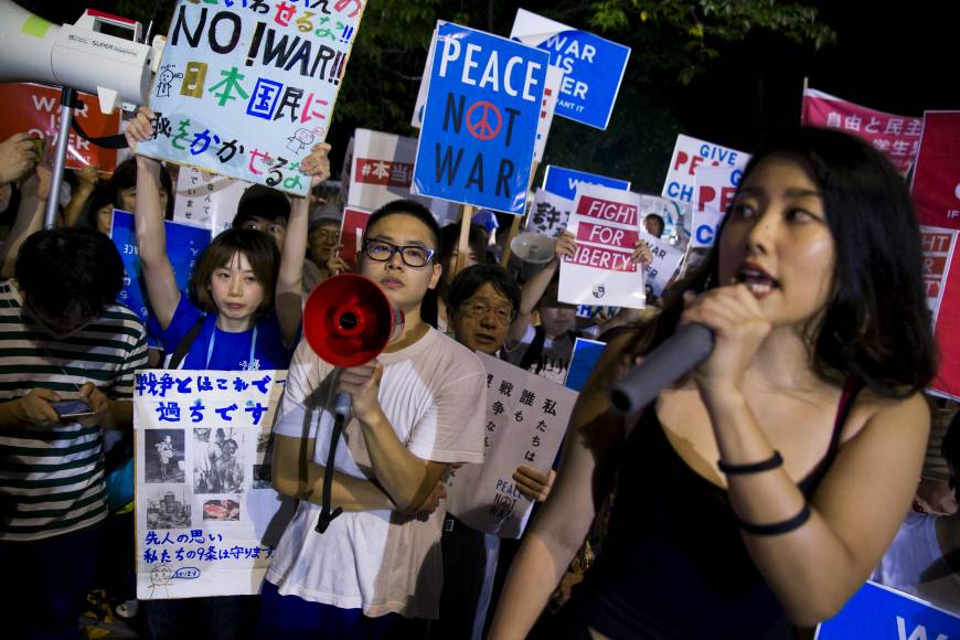 Contro le guerre future di Abe 350mila in piazza