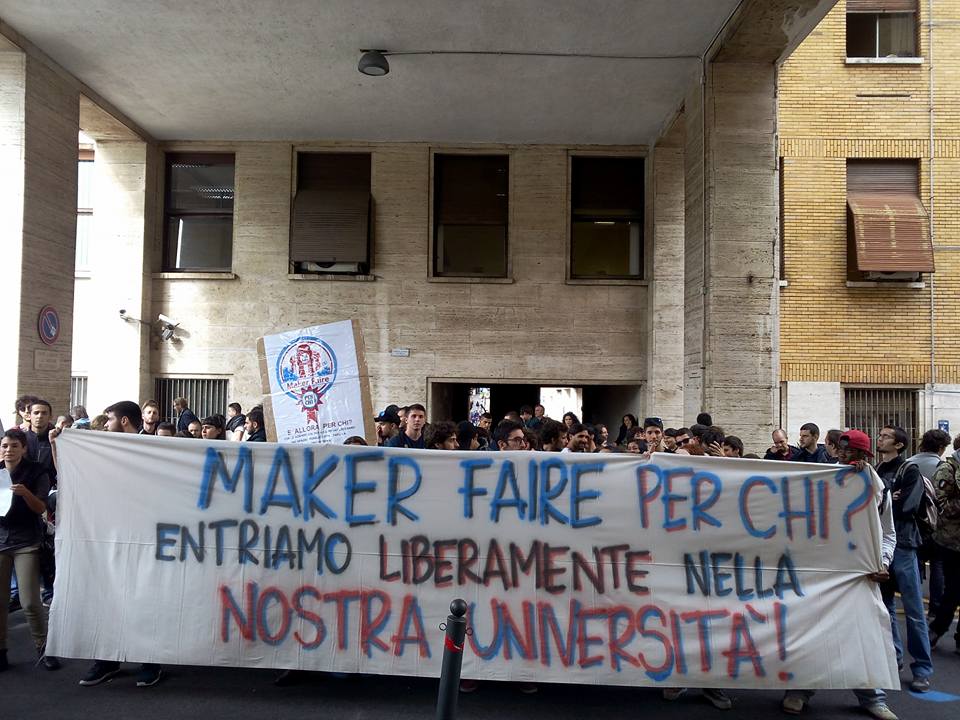 makers sapienza protesta