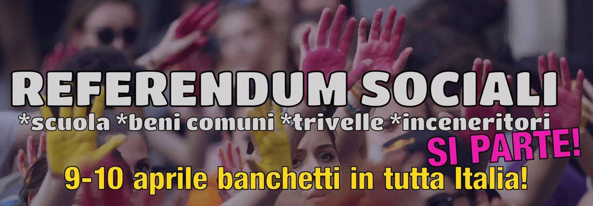 Beni comuni, sabato e domenica le firme per i «referendum sociali»