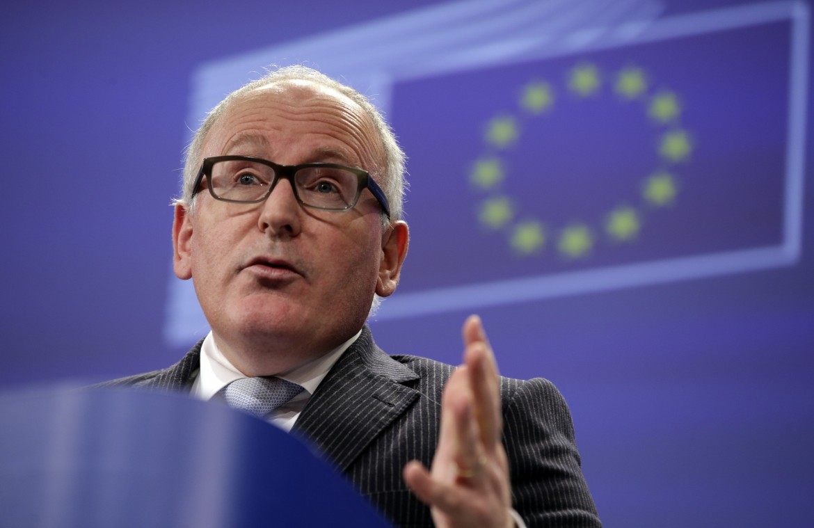 Timmermans: rompere l’unità è un regalo alla destra