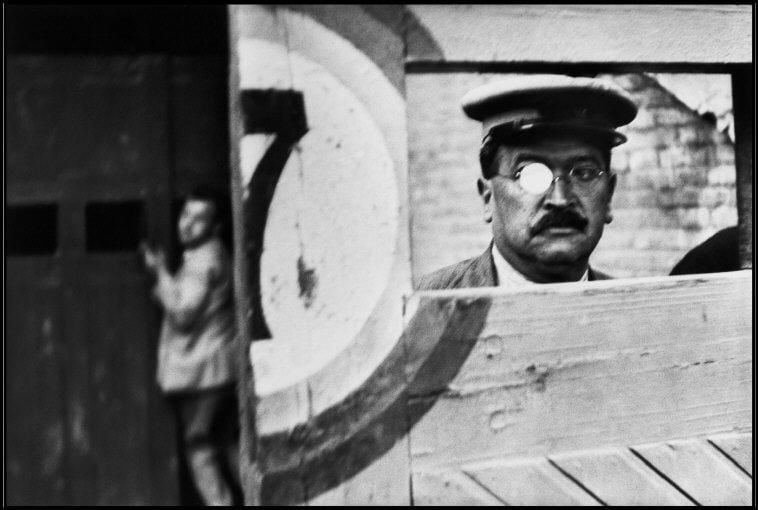 SPAIN. Valencia. 1933. Inside the sliding doors of the bullfight arena.