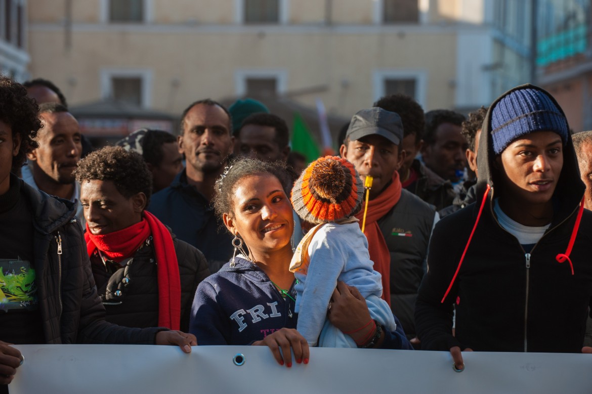 Baobab, un corteo per svegliare il Campidoglio