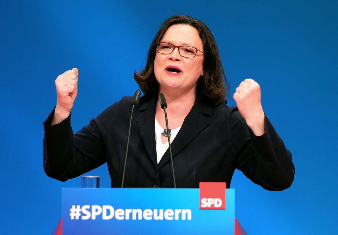 L’Spd elegge Andrea Nahles, la «donna delle macerie»