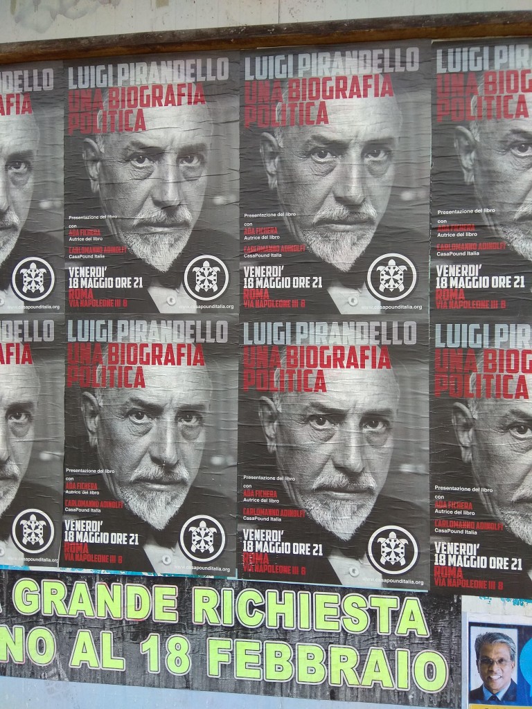 Gli eredi di Luigi Pirandello diffidano CasaPound