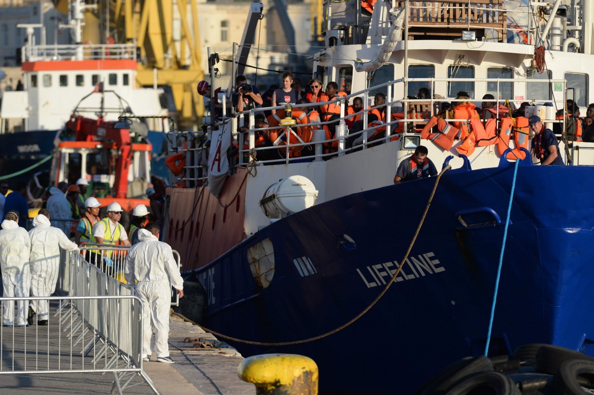 La Valletta, proteste contro Malta e il suo blocco alle navi delle Ong