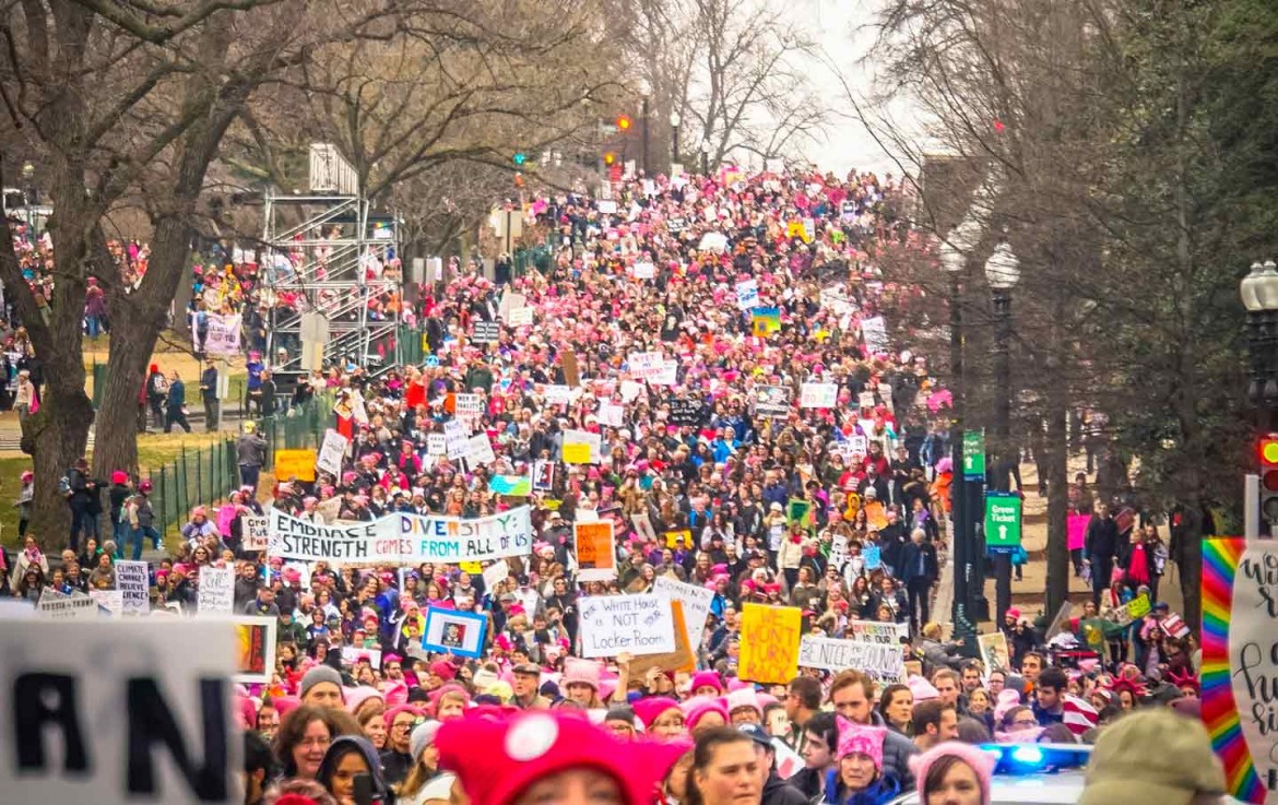 La Women’s march a Roma contro la violenza