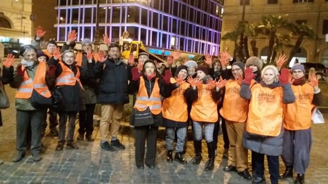 «Mani rosse antirazziste» in presidio al Viminale