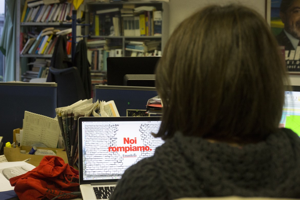 Il lancio di iorompo.it in redazione - foto di Costanza Fraia