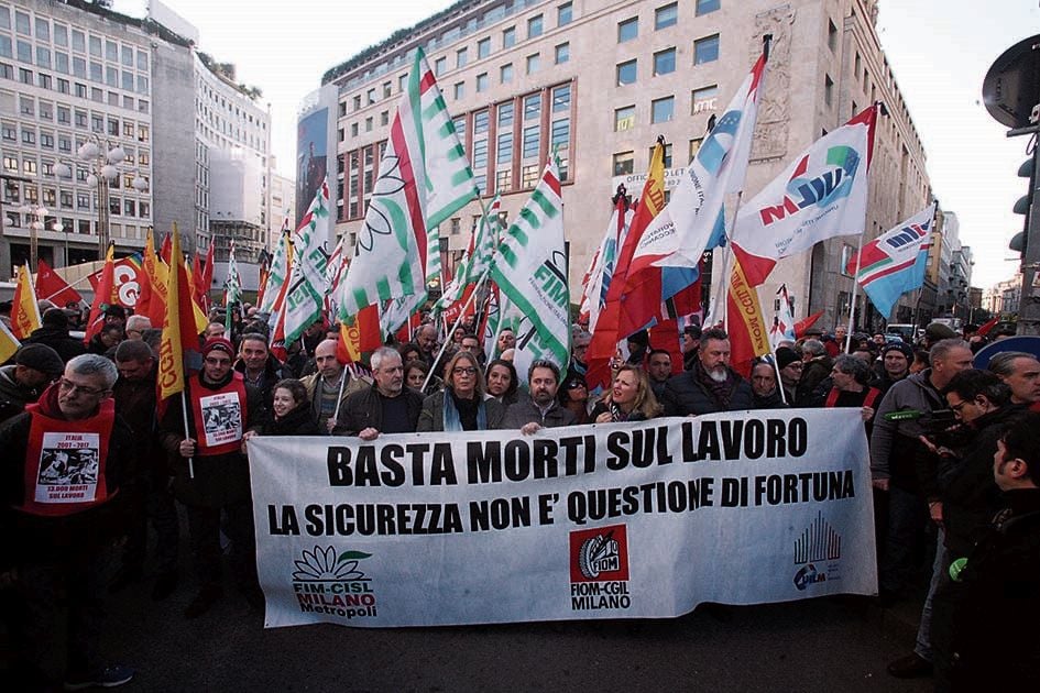 Morti sul lavoro, i sindacati: mobilitazione continua