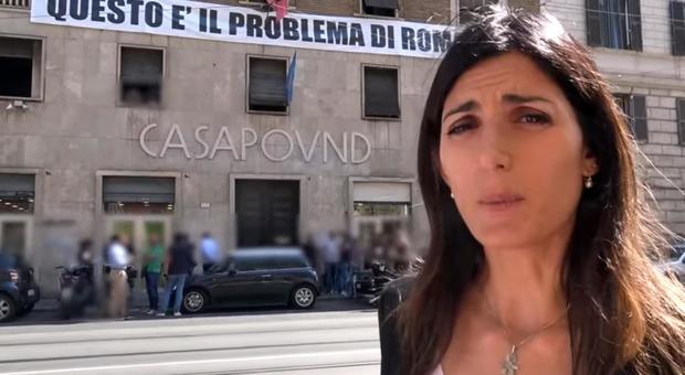 Blitz di Raggi contro Casa Pound: «Togliete la scritta “fascista” dal palazzo»