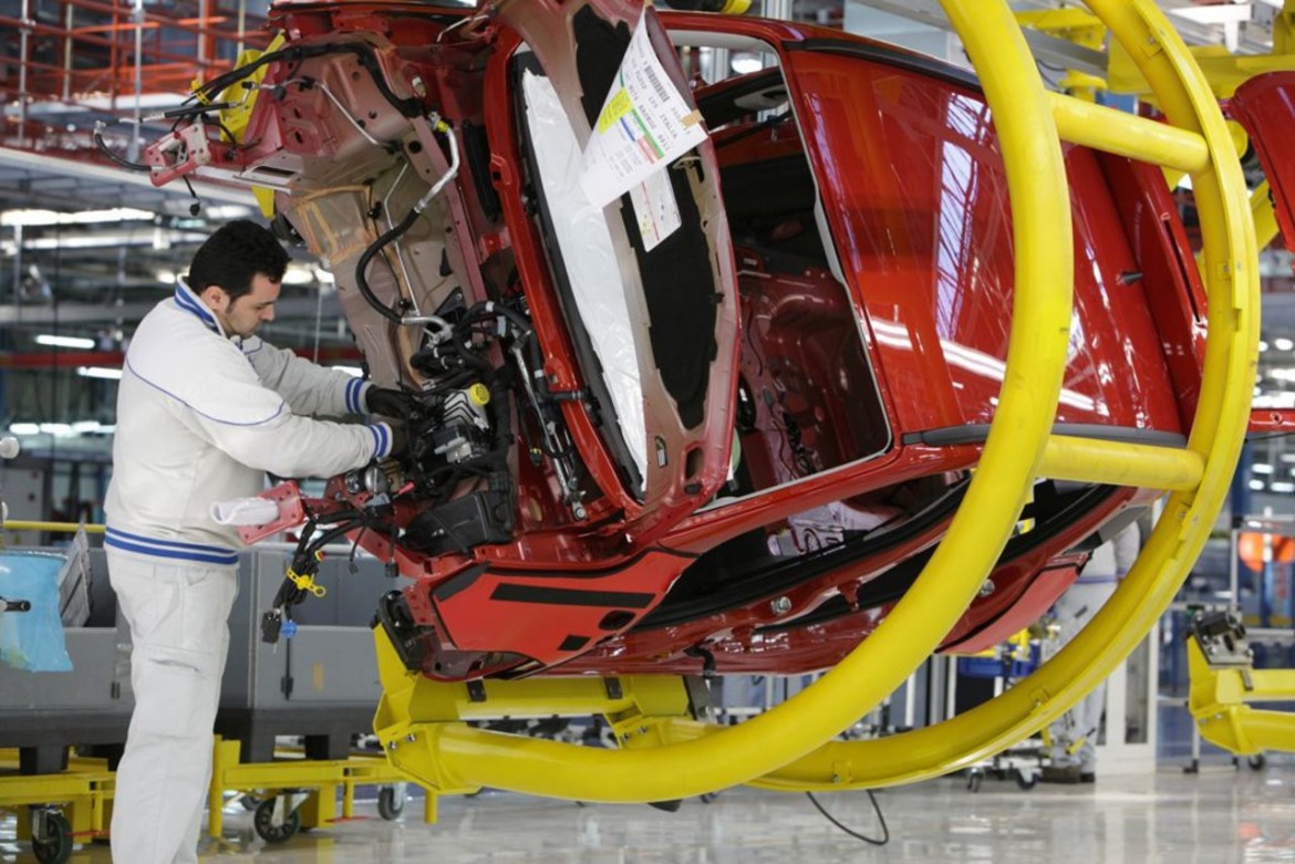 La fabbrica Fca a Pomigliano D'Arco