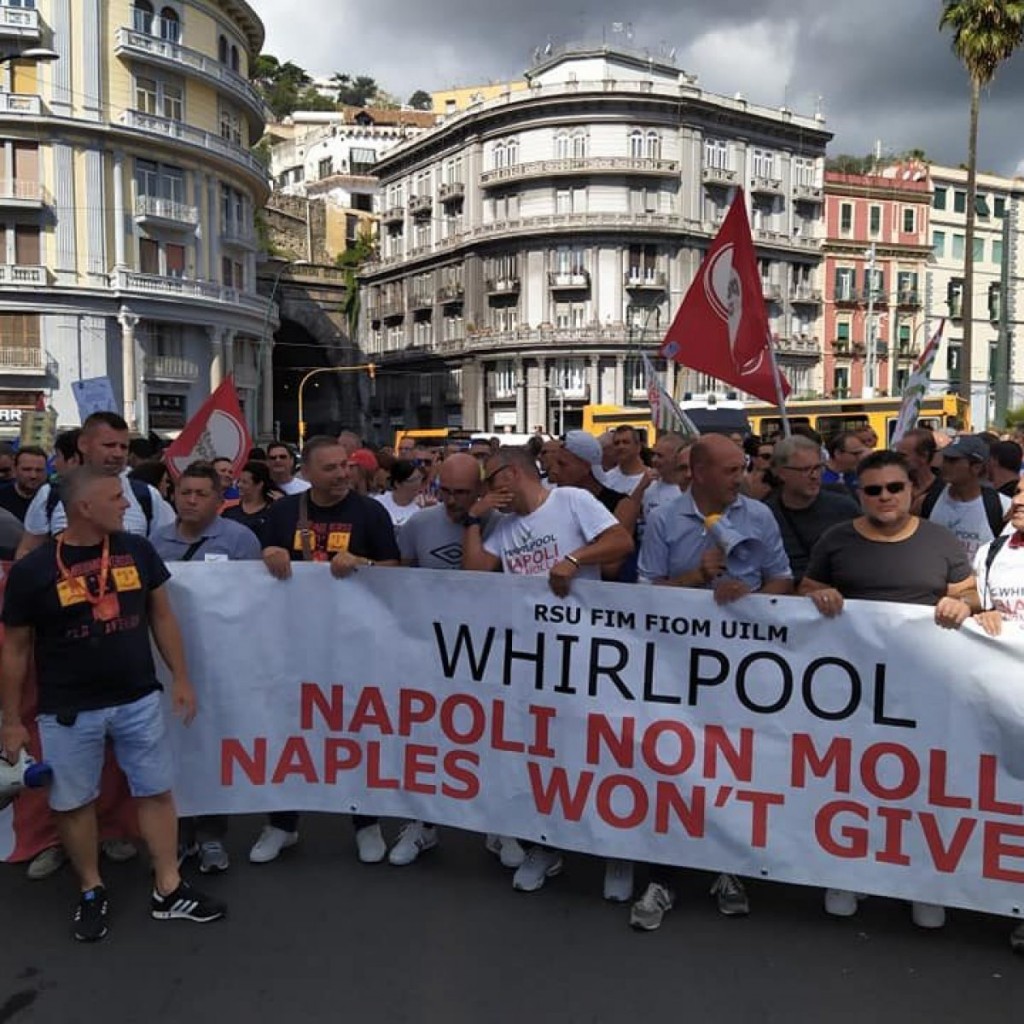 Ex Whirlpool Napoli: ora le 312 assunzioni