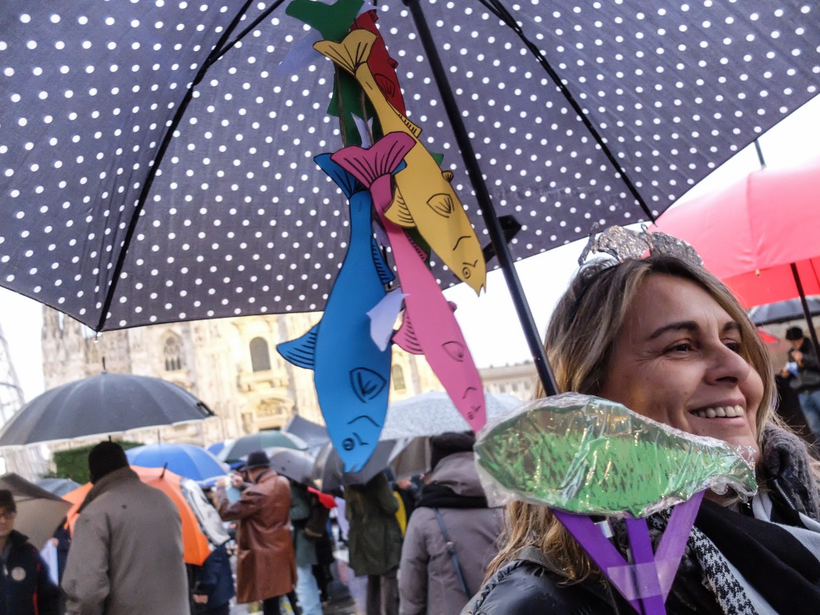 Le sardine verso Roma per nuotare oltre Salvini