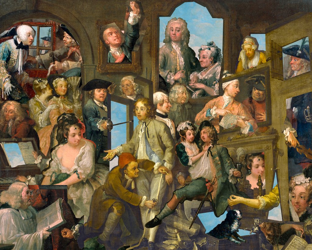 Hogarth, stanze di discussione per il gran moralista