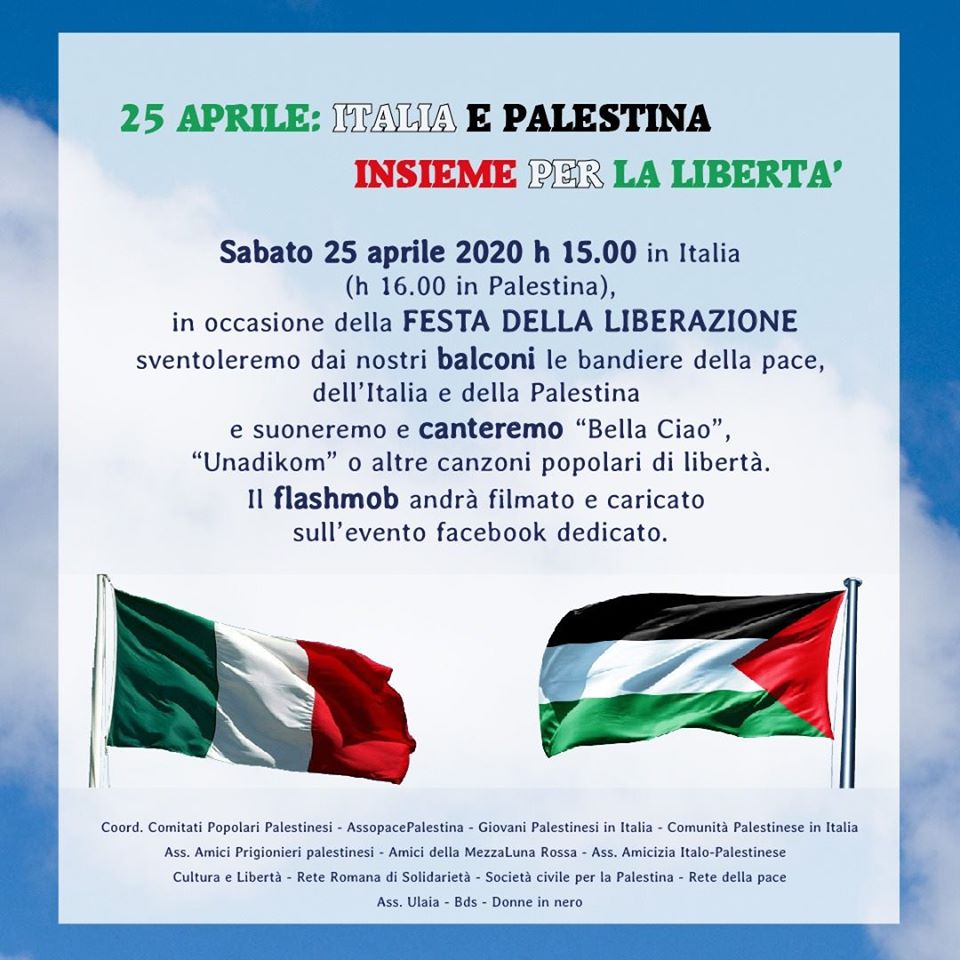 25 Aprile, Italia e Palestina unite per la Liberazione