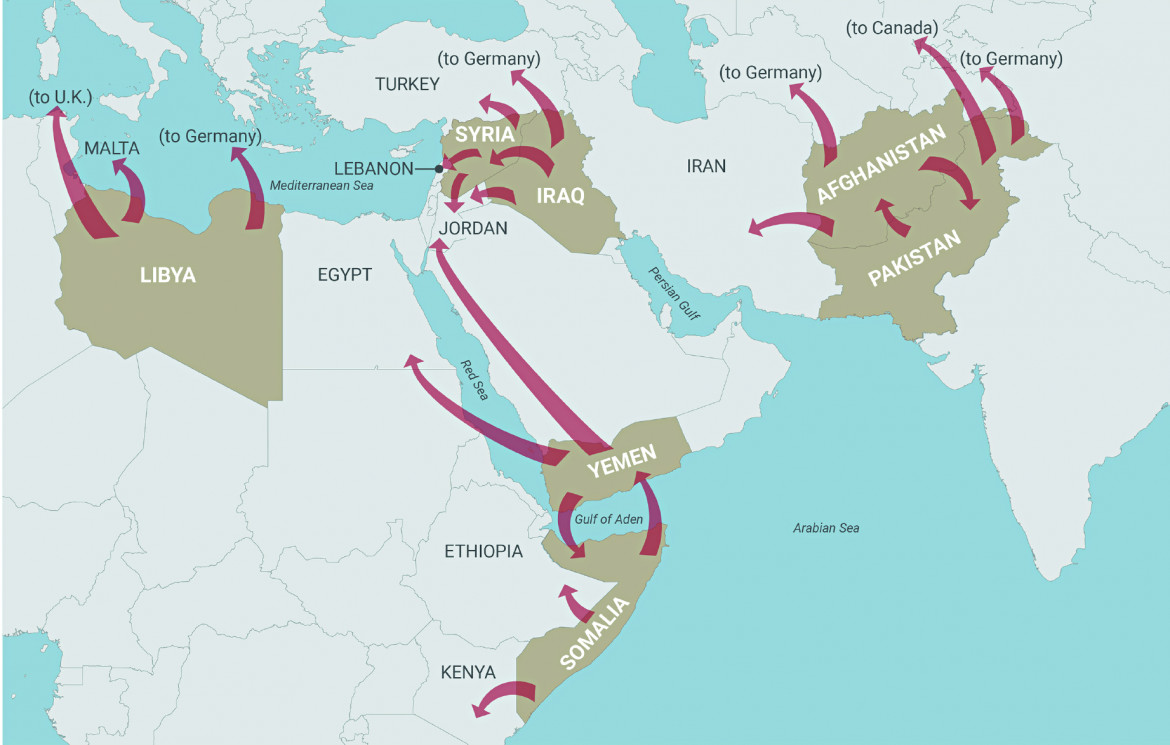 Da dove e perché partono: 37 milioni in fuga dalle guerre Usa