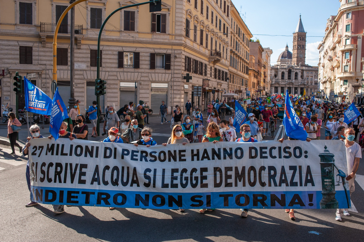 Acqua pubblica, il 3 novembre parte la carovana contro la privatizzazione