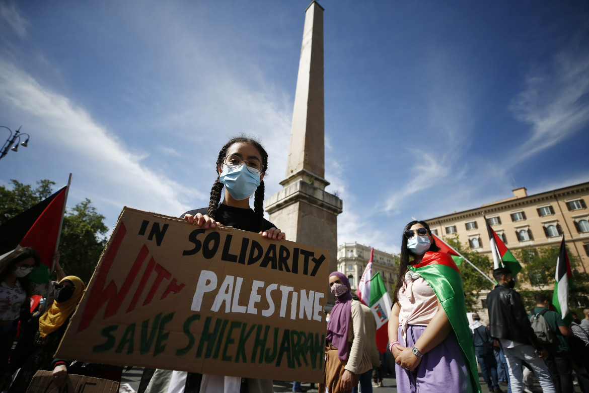 In tanti in piazza a Roma con la Palestina