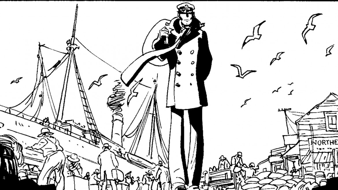 Corto Maltese, cravatta e cappello dietro le quinte