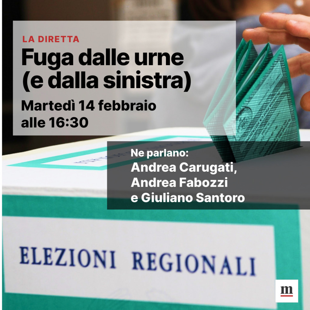 Fuga dalle urne (e dalla sinistra): il confronto post elezioni regionali