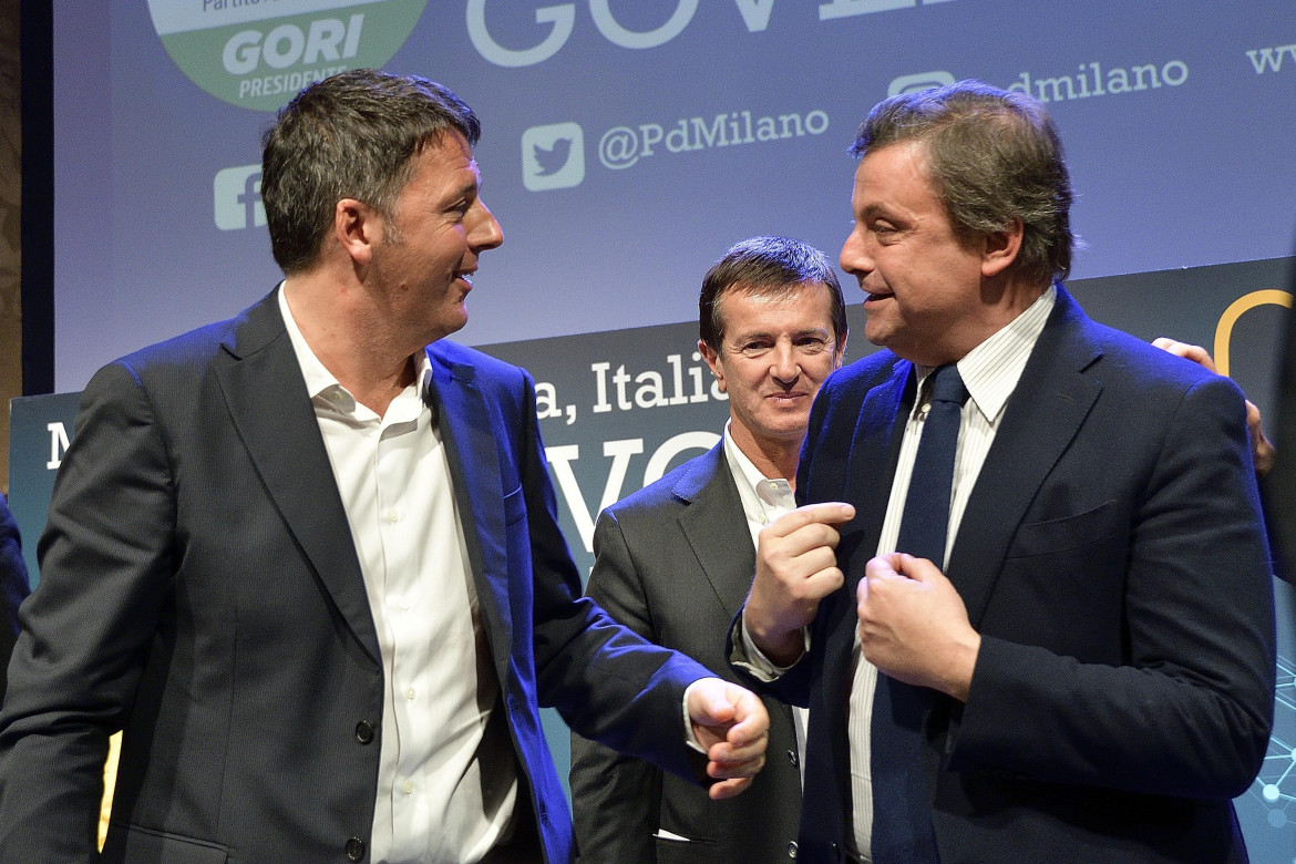 Matteo Renzi e Carlo Calenda foto Ansa